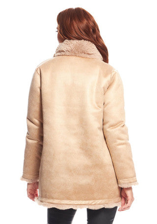 RAINIER REVERSIBLE FAUX MINK COAT