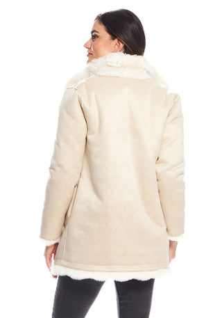 RAINIER REVERSIBLE FAUX MINK COAT