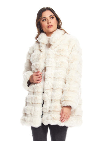 RAINIER REVERSIBLE FAUX MINK COAT