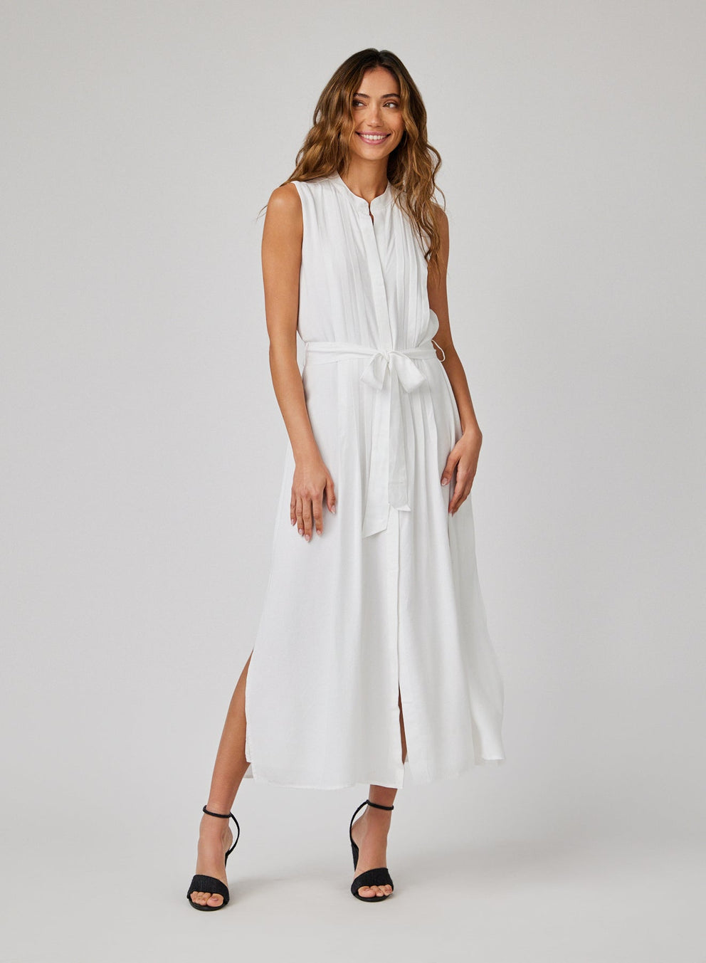 PINTUCK MAXI DRESS