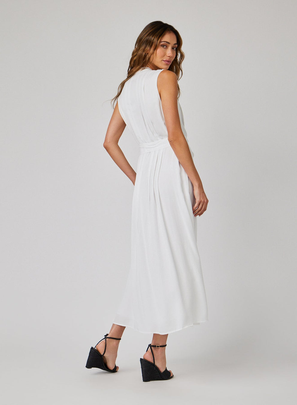 PINTUCK MAXI DRESS