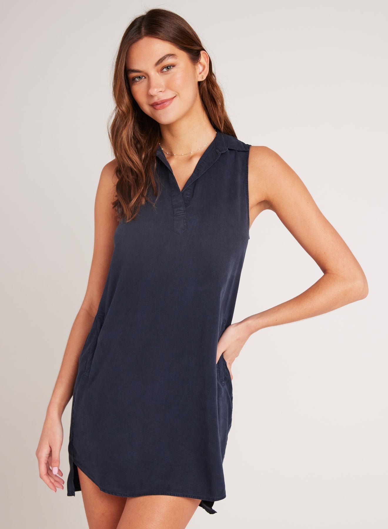 SLEEVELESS A-LINE DRESS