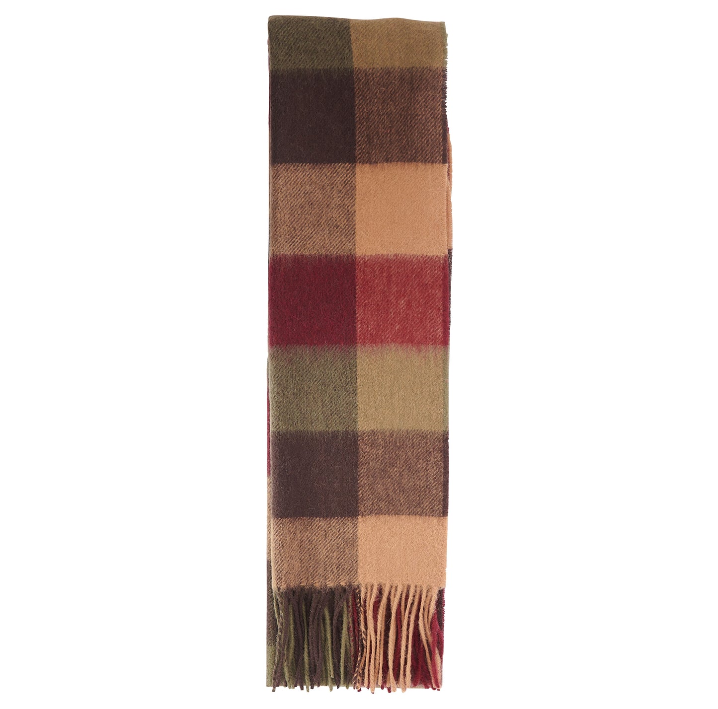 lambswool tattersall scarf