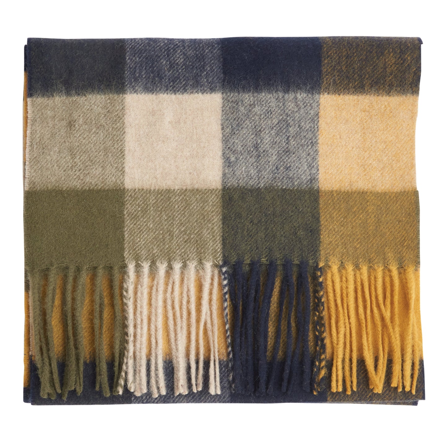 lambswool tattersall scarf