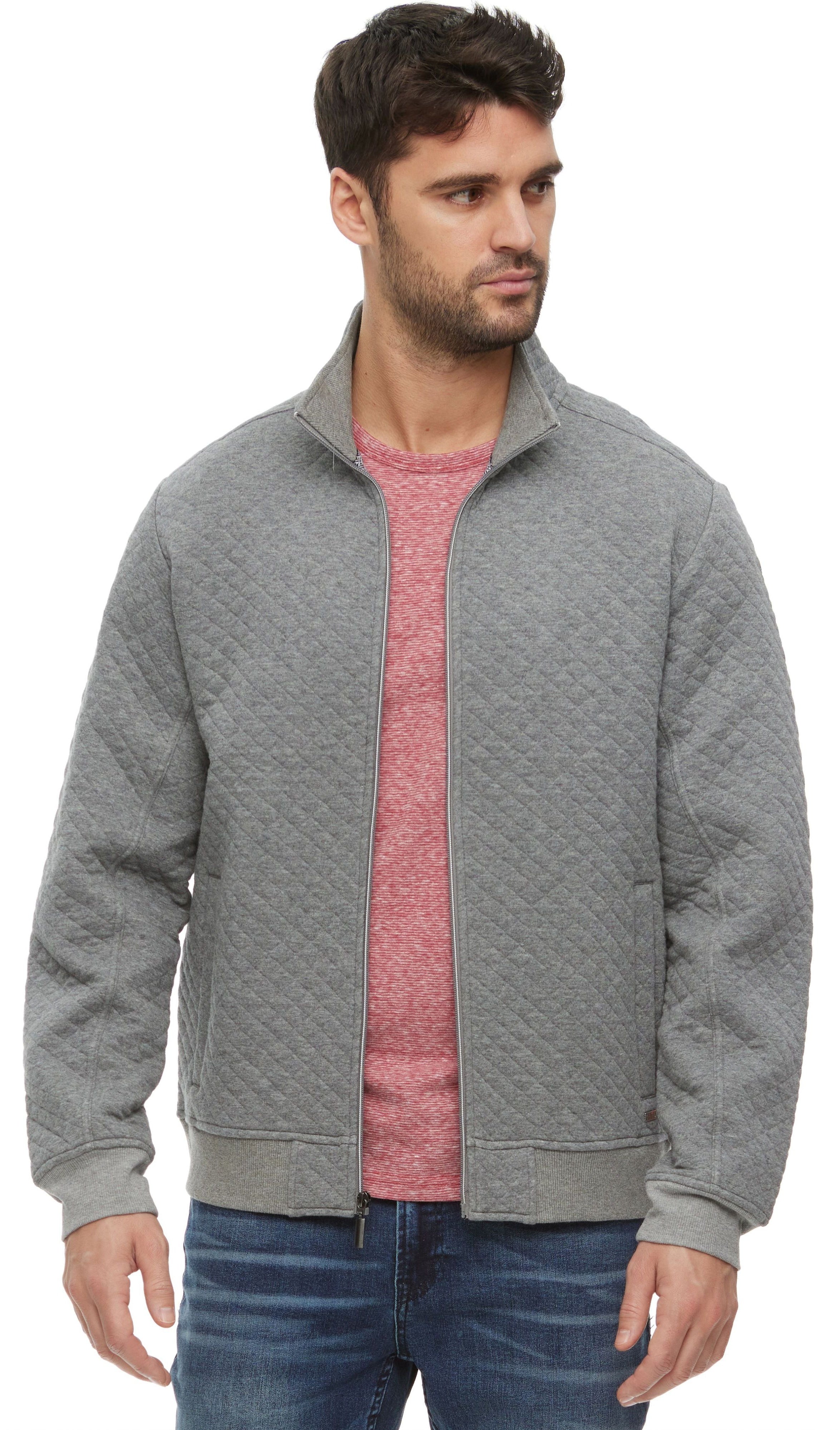 ALLOWAY QUILTED FULL ZIP MOCK NECK