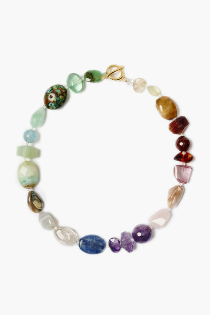 LARGE SEMIPRECIOUS STONE NECKLACE