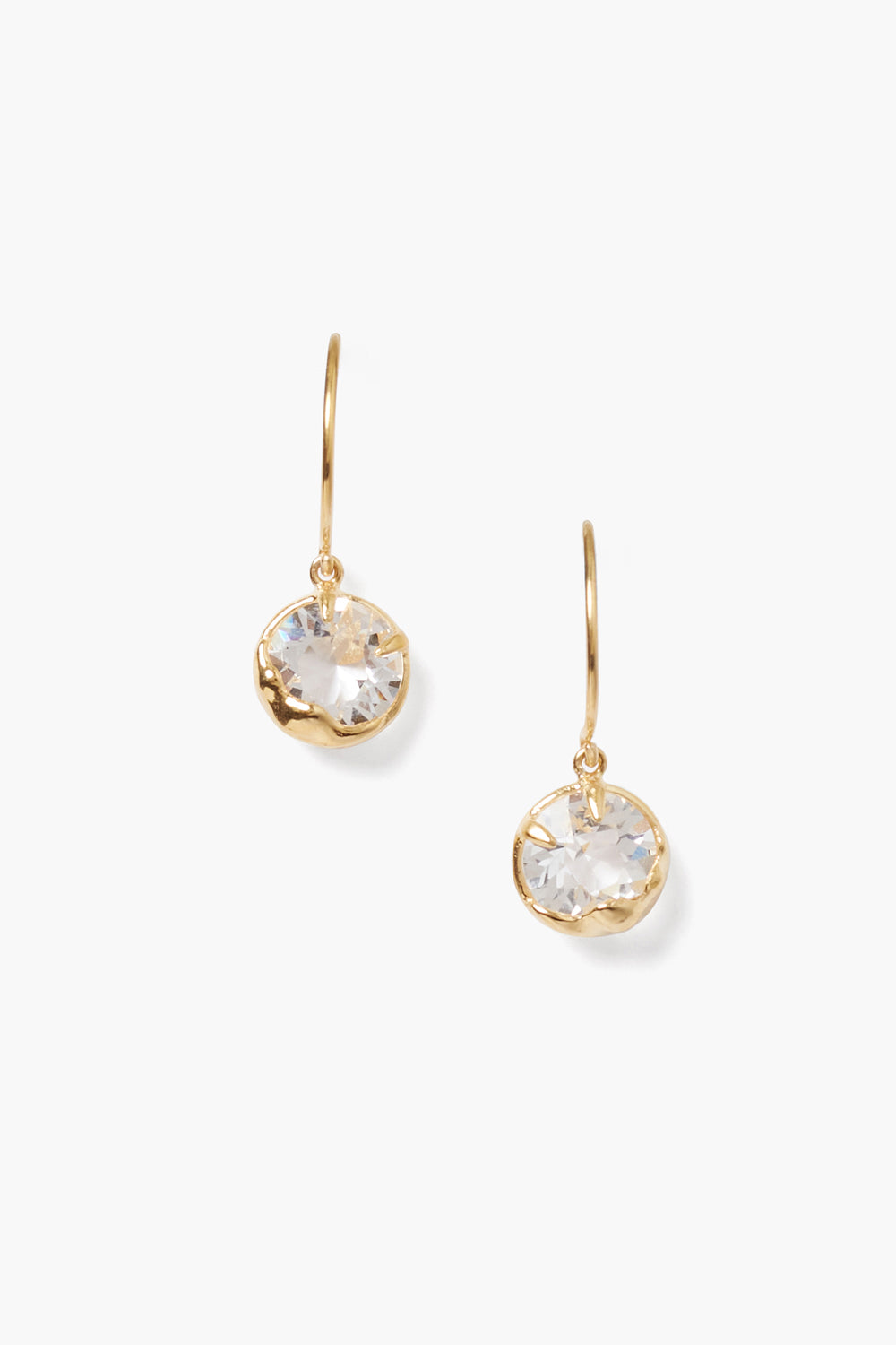 PRONG SET CRYSTAL EARRING