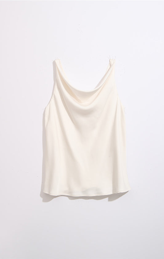 CREPE DRAPE TANK CLASSIC CREAM