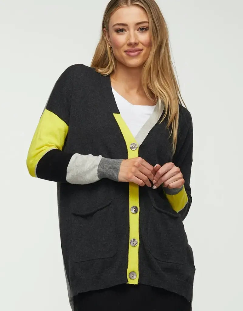 CHEERFUL CARDIGAN CHARCOAL